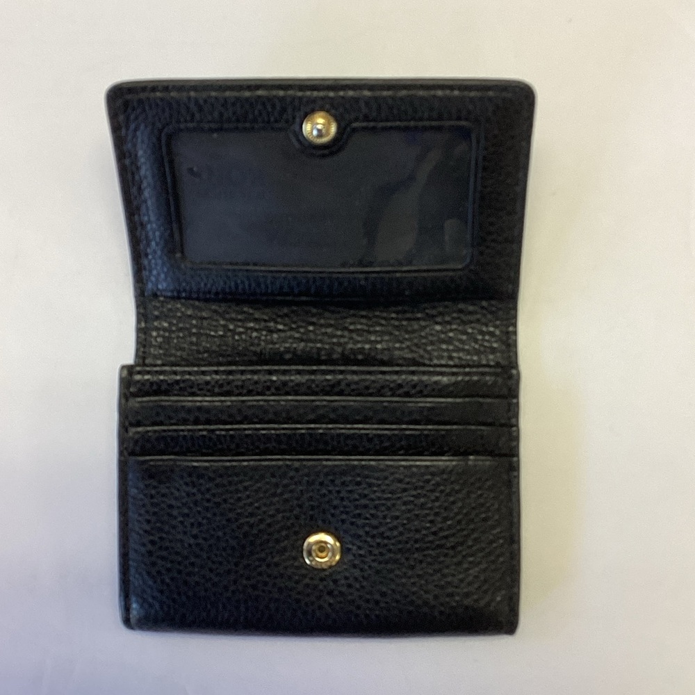 Michael Kors Black Pebbled Leather Card Holder - Picture 4 of 7
